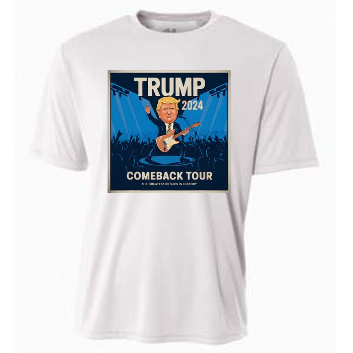 Victory Trump 2024 Won Comeback Rockstar Inauguration Cooling Performance Crew T-Shirt