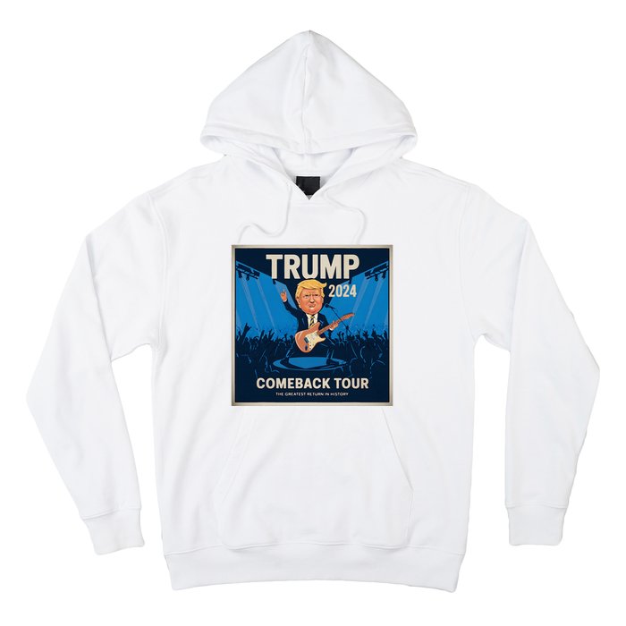 Victory Trump 2024 Won Comeback Rockstar Inauguration Hoodie