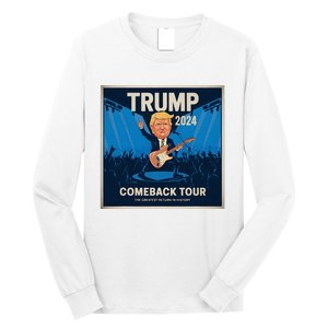 Victory Trump 2024 Won Comeback Rockstar Inauguration Long Sleeve Shirt