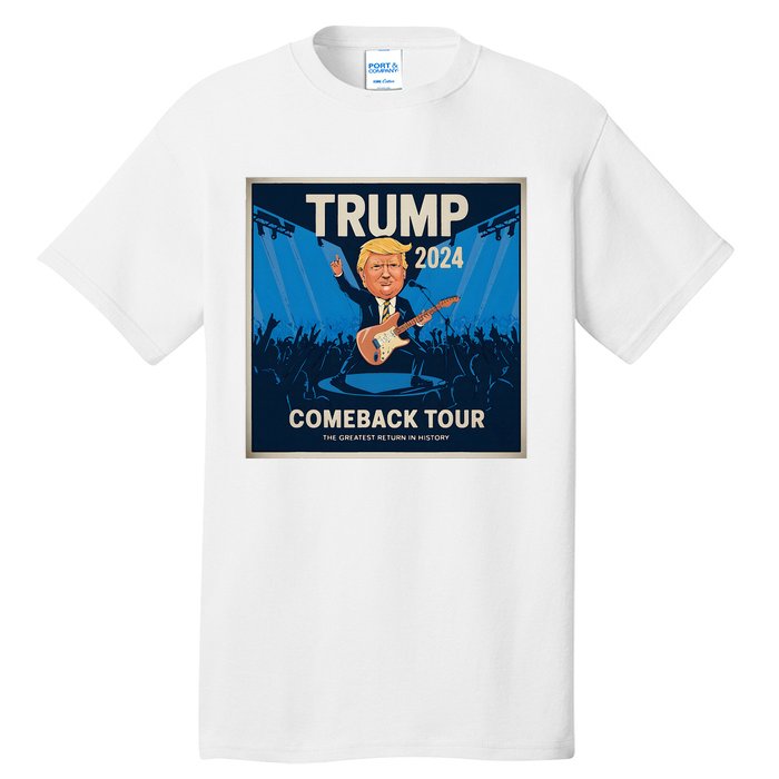 Victory Trump 2024 Won Comeback Rockstar Inauguration Tall T-Shirt