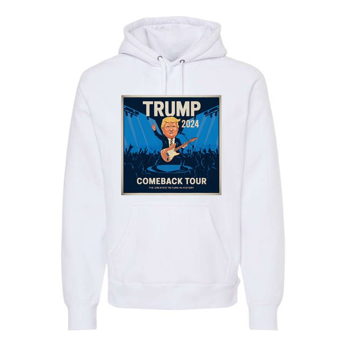 Victory Trump 2024 Won Comeback Rockstar Inauguration Premium Hoodie