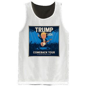 Victory Trump 2024 Won Comeback Rockstar Inauguration Mesh Reversible Basketball Jersey Tank