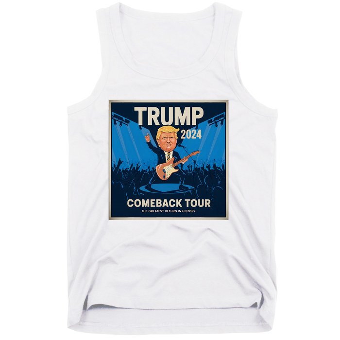 Victory Trump 2024 Won Comeback Rockstar Inauguration Tank Top