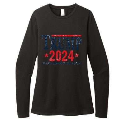 Vintage Trump 2024 Make Liberals Cry Again Gift Womens CVC Long Sleeve Shirt