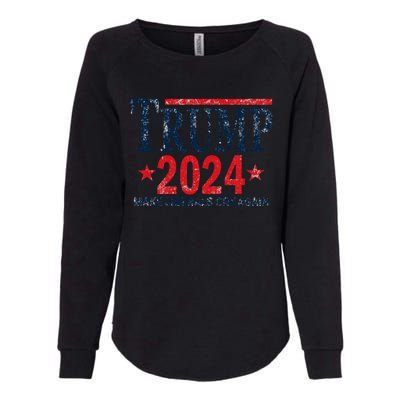 Vintage Trump 2024 Make Liberals Cry Again Gift Womens California Wash Sweatshirt