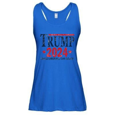 Vintage Trump 2024 Make Liberals Cry Again Gift Ladies Essential Flowy Tank