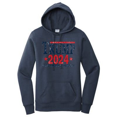 Vintage Trump 2024 Make Liberals Cry Again Gift Women's Pullover Hoodie