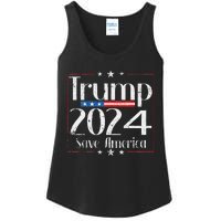 Vintage Trump 2024 Save America Vote Trump 2024 Ladies Essential Tank