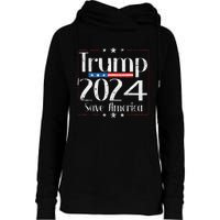 Vintage Trump 2024 Save America Vote Trump 2024 Womens Funnel Neck Pullover Hood