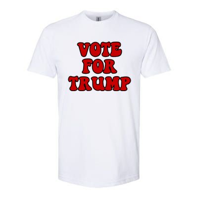 Vote Trump 2024 Take America Back Vintage Patriotic Gift Softstyle CVC T-Shirt