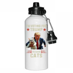 Vote Trump 2024 To Save Cats From Being Eaten Aluminum Water Bottle