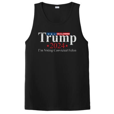 Vintage Trump 2024 Im Voting Convicted Felon PosiCharge Competitor Tank