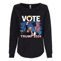 Vote Trump 2024 Fist Pump Never Surrender Fighter Womens California Wash Sweatshirt