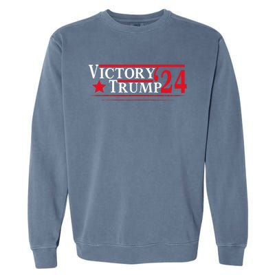 Victory Trump 2024 Trump President 2024 Garment-Dyed Sweatshirt