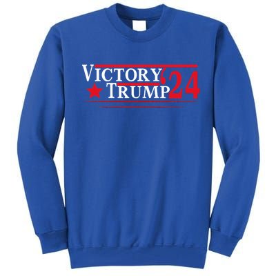 Victory Trump 2024 Trump President 2024 Tall Sweatshirt