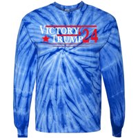 Victory Trump 2024 Trump President 2024 Tie-Dye Long Sleeve Shirt