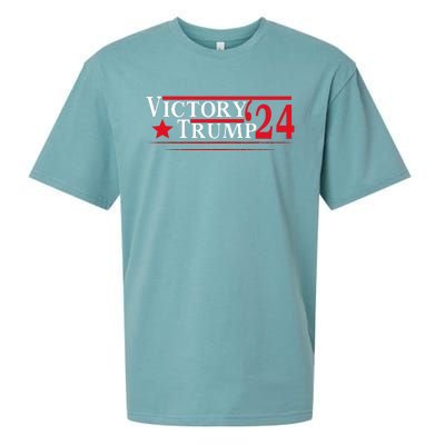 Victory Trump 2024 Trump President 2024 Sueded Cloud Jersey T-Shirt