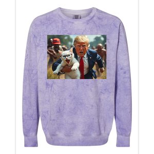 Vote Trump 2024 To Save Catturd Cats From Being Eaten Colorblast Crewneck Sweatshirt