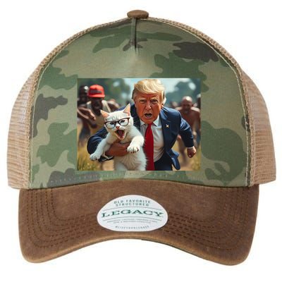 Vote Trump 2024 To Save Catturd Cats From Being Eaten Legacy Tie Dye Trucker Hat