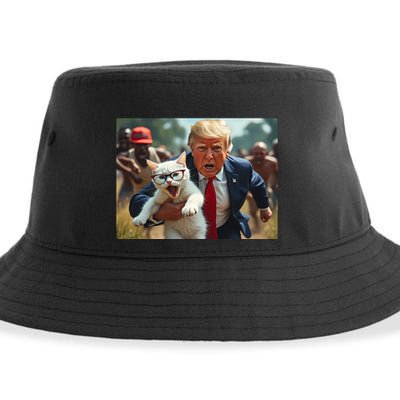 Vote Trump 2024 To Save Catturd Cats From Being Eaten Sustainable Bucket Hat