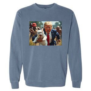 Vote Trump 2024 To Save Catturd Cats From Being Eaten Garment-Dyed Sweatshirt