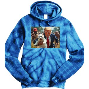 Vote Trump 2024 To Save Catturd Cats From Being Eaten Tie Dye Hoodie