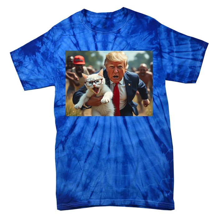 Vote Trump 2024 To Save Catturd Cats From Being Eaten Tie-Dye T-Shirt