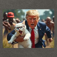 Vote Trump 2024 To Save Catturd Cats From Being Eaten Cotton Canvas Backpack