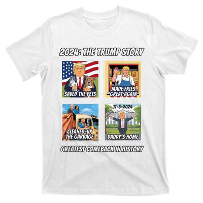 Victory Trump 2024 Greatest Comeback Inauguration Keepsake T-Shirt