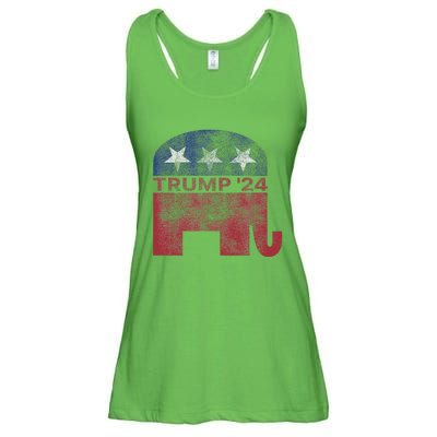 Vintage Trump 2024 Pro Trump Republican Design Ladies Essential Flowy Tank