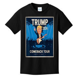 Victory Trump 2024 Won Comeback Rockstar Inauguration Kids T-Shirt