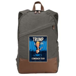 Victory Trump 2024 Won Comeback Rockstar Inauguration Cotton Canvas Backpack