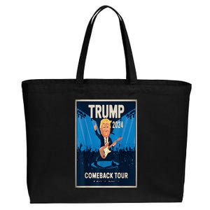 Victory Trump 2024 Won Comeback Rockstar Inauguration Cotton Canvas Jumbo Tote