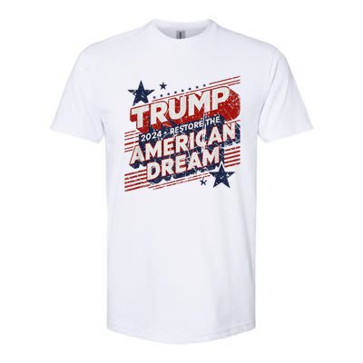 Vintage Trump 2024 Restore American Dream Softstyle® CVC T-Shirt