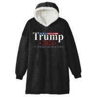 Vintage Trump 2024 IM Voting Convicted Felon Hooded Wearable Blanket