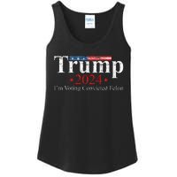 Vintage Trump 2024 IM Voting Convicted Felon Ladies Essential Tank