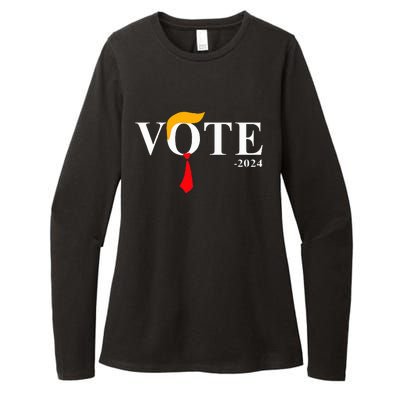 Vote Trump 2024 Hair Tie Womens CVC Long Sleeve Shirt