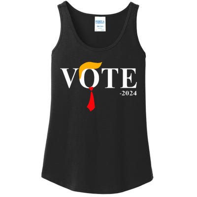 Vote Trump 2024 Hair Tie Ladies Essential Tank