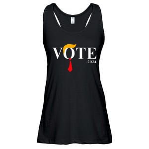 Vote Trump 2024 Hair Tie Ladies Essential Flowy Tank