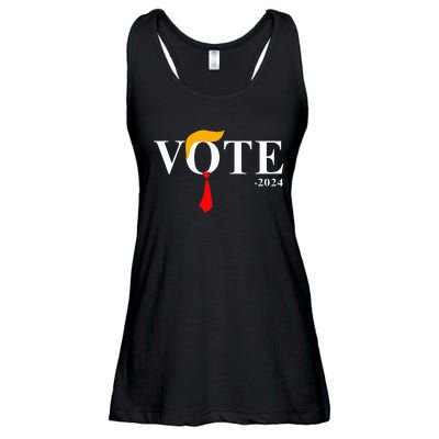 Vote Trump 2024 Hair Tie Ladies Essential Flowy Tank