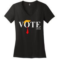 Vote Trump 2024 Hair Tie Women's V-Neck T-Shirt