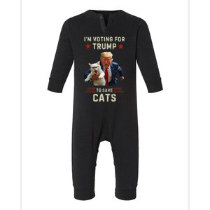 Vote Trump 2024 To Save Cats From Being Eaten Infant Fleece One Piece