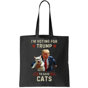 Vote Trump 2024 To Save Cats From Being Eaten Tote Bag