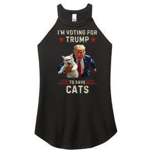 Vote Trump 2024 To Save Cats From Being Eaten Women's Perfect Tri Rocker Tank