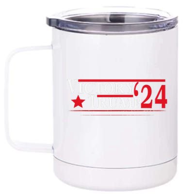 Victory Trump 2024 Trump President 2024 Trump 47th 12 oz Stainless Steel Tumbler Cup