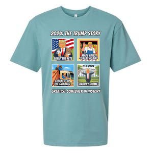 Victory Trump 2024 Greatest Comeback Inauguration Keepsake Sueded Cloud Jersey T-Shirt