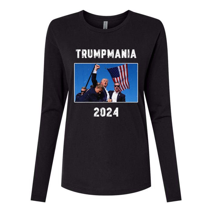 Vintage Trumpmania 2024 Womens Cotton Relaxed Long Sleeve T-Shirt