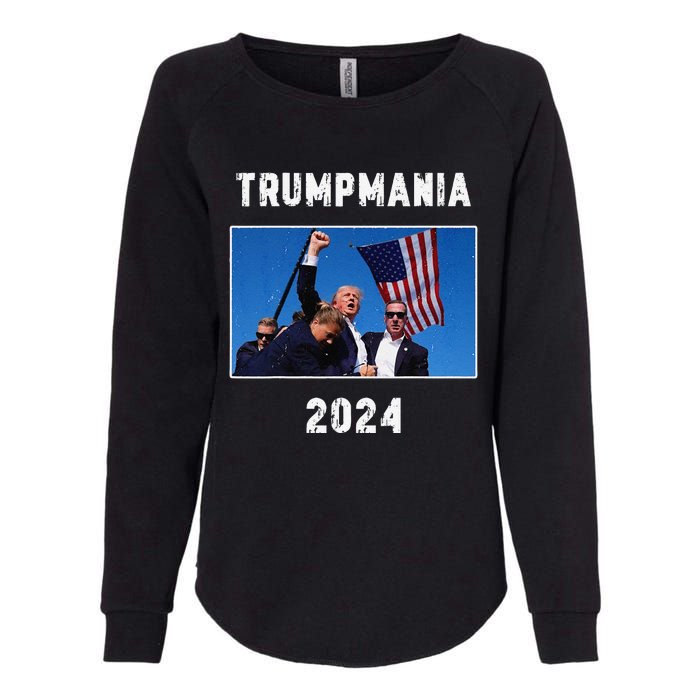 Vintage Trumpmania 2024 Womens California Wash Sweatshirt