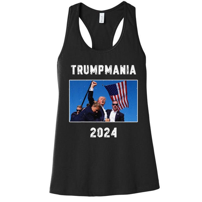 Vintage Trumpmania 2024 Women's Racerback Tank