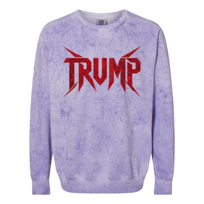 Vintage Trump 2024 Milwaukee Style Colorblast Crewneck Sweatshirt